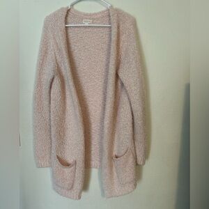 decree Open Front Fuzzy Cardigan Size
Large Long Sleeve Pockets